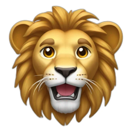 Un lion qui a une ps5 sticker
