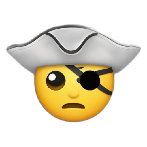 Pirate one eye  sticker