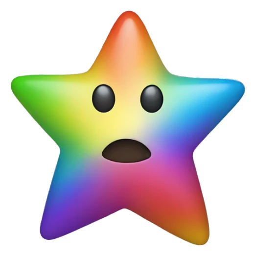 Multicolore star  sticker