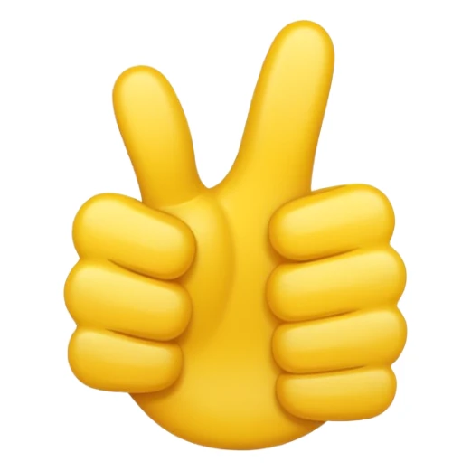 thumbs up emoji, positive and bold sticker