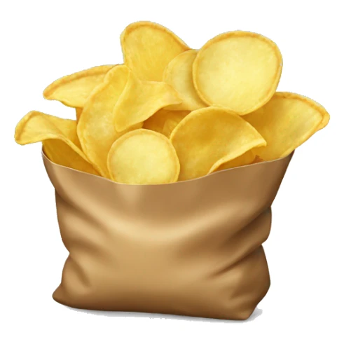 Bag of potato chips sticker