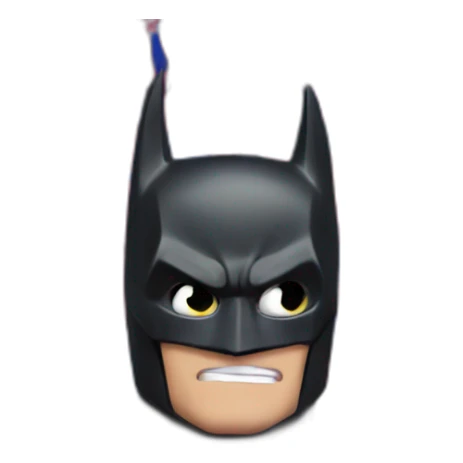 batman with a Fc Barcelona flag  sticker