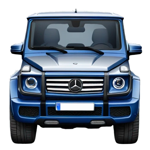 Blue mercedes g-class w465 sticker