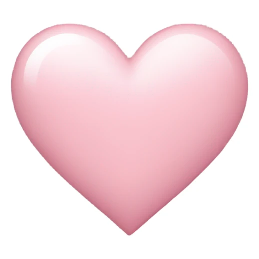 light pink heart sticker