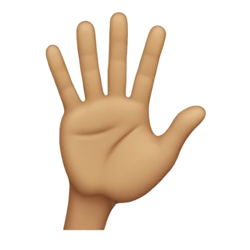 Hand who make the foolio’s sign sticker