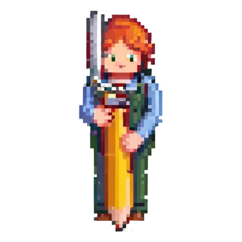 mano sosteniendo un lápiz, detalles simples sticker