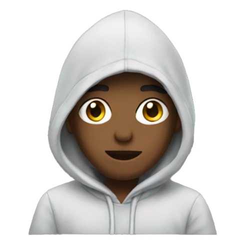 Me wearing a hoodie sticker