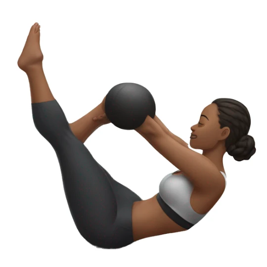 Fit women with white skin doing Eka pada bakasana  sticker