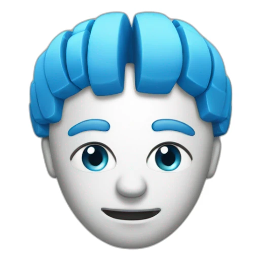 un os dans un cerveau sticker