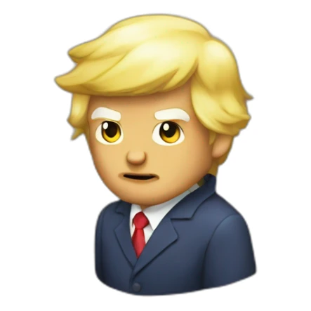 trump like a pokemon sticker