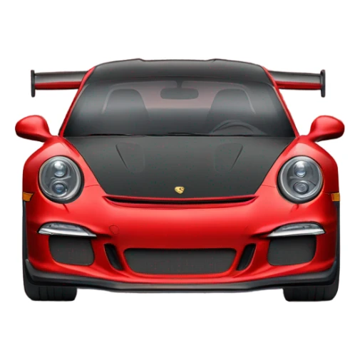 Red Porsche 911 GT 3 sticker