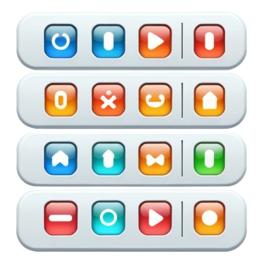 Video game graphics settings menu with toggles and sliders sticker