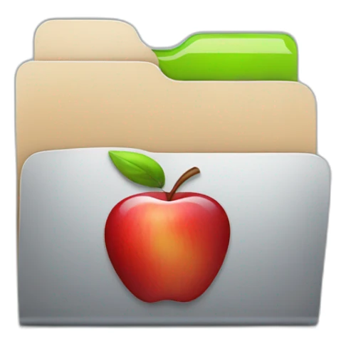 apple folder sticker