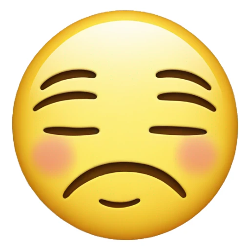 Smiley face with tired eyes sticker