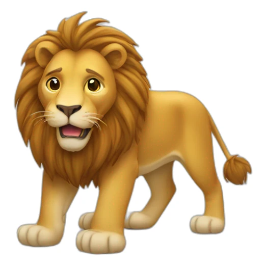 Lion qui boit de la bière sticker