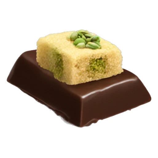 Dubai chocolate with crunchy kataifi and pistachio  sticker