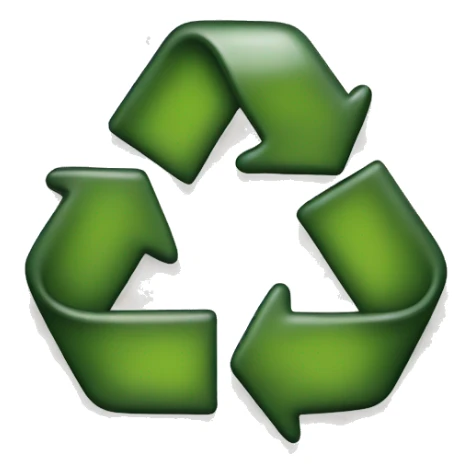 piece of recycled plastic sticker