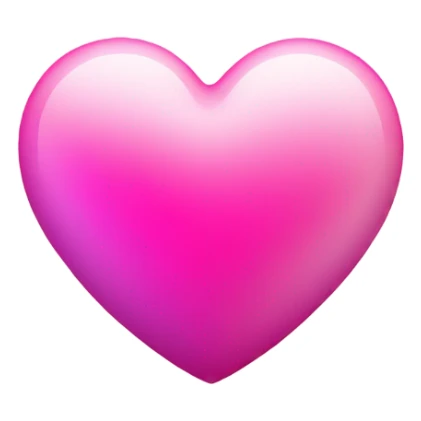 3D gradiant pink heart sticker
