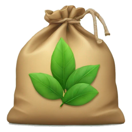 Bags of green leafs sticker