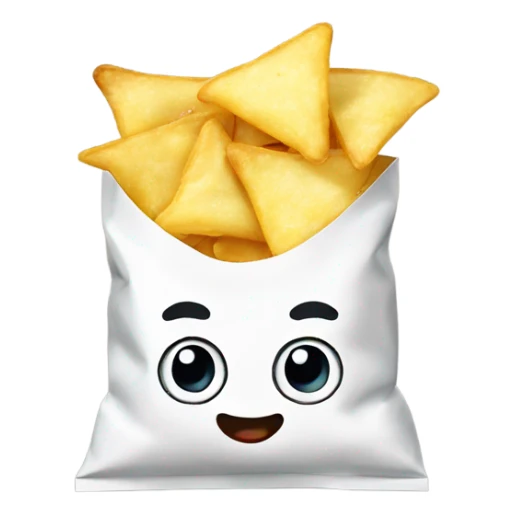 salt and vinegar chips in a bag sticker