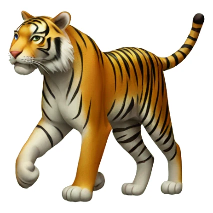 a tiger walking in the jungle sticker