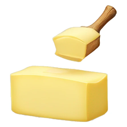 unwrapped stick of butter sticker