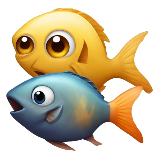 C and D with a little fish in the center sticker