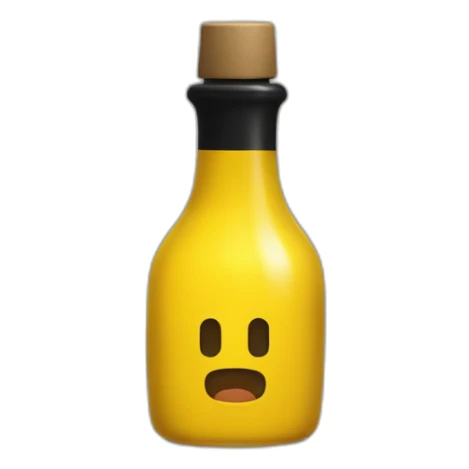 Yellow and black Bottle with text that exactly says “Koto” sticker