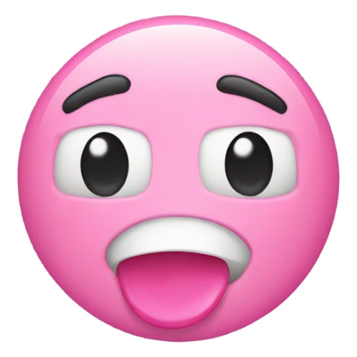 A Emojiface have a Bubble gum in his Mouth sticker