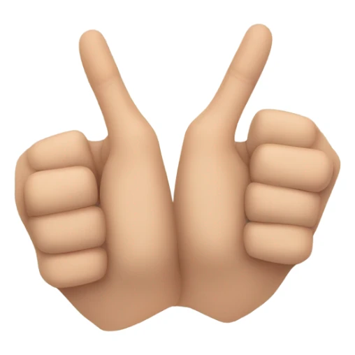 It's a hand sign made by putting both hands together. Put your little finger on top of each other and put your forefinger on both hands to create a pentagon shape. sticker