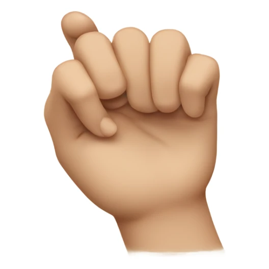 a hand opening and closing like the shape of a mouth sticker