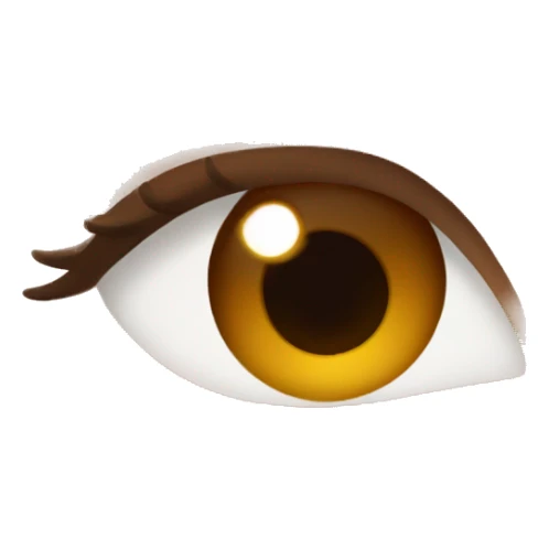 medium brown hair with blond higlights with a tan-ish skin colour hazel eyes beauty spot in the corner of her right eye sticker