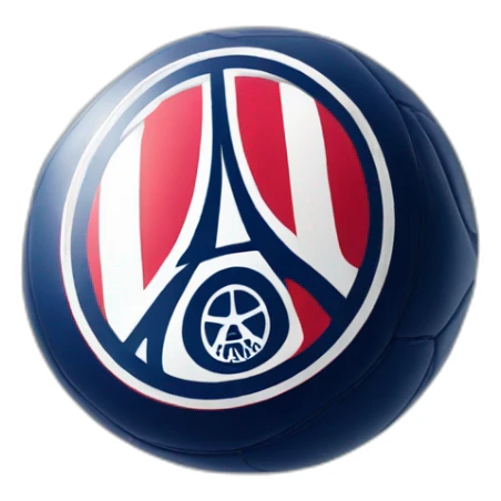 au foot le logo du PSG realiste sticker