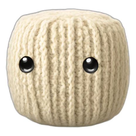 ball of knitted tofu sticker