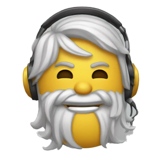 Mono con sigarrillo y audifonos sticker