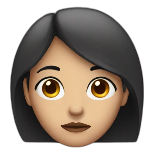 depressed woman dead eyes sticker