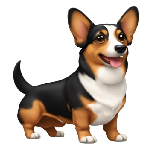 black dachshund and welsh corgi pembroke sticker