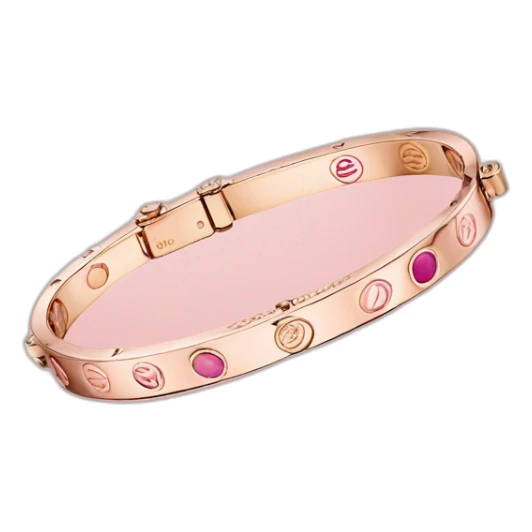 cartier love bracelet Gold pink sticker