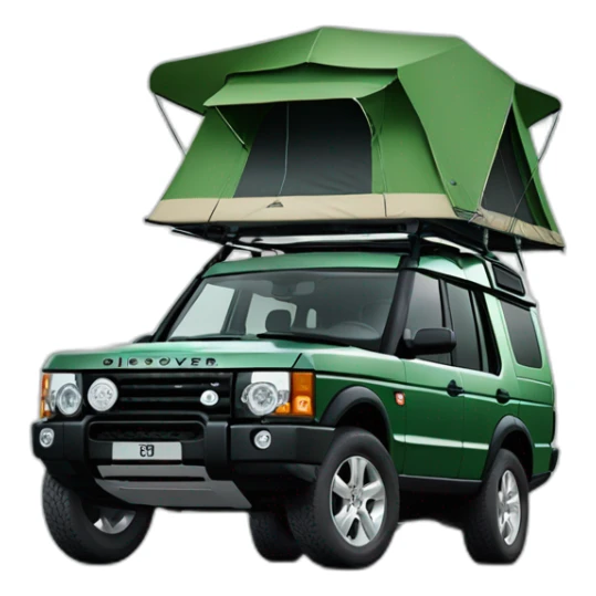 Green Land Rover Discovery 3 Overlanding sticker