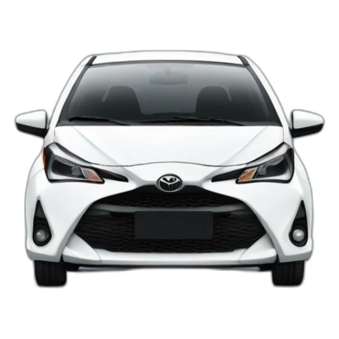 White Toyota GR Yaris 2020 sticker