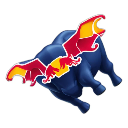 Red bull logo sticker