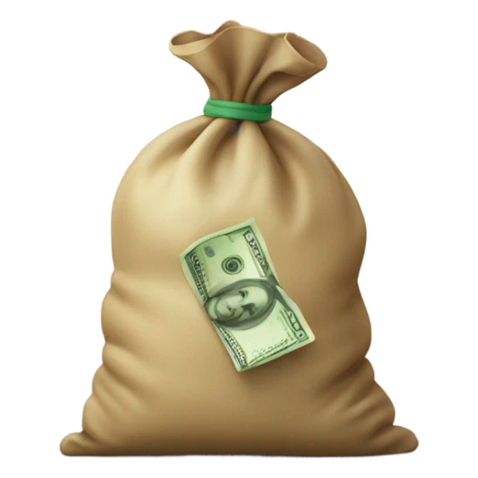 bag of money sticker