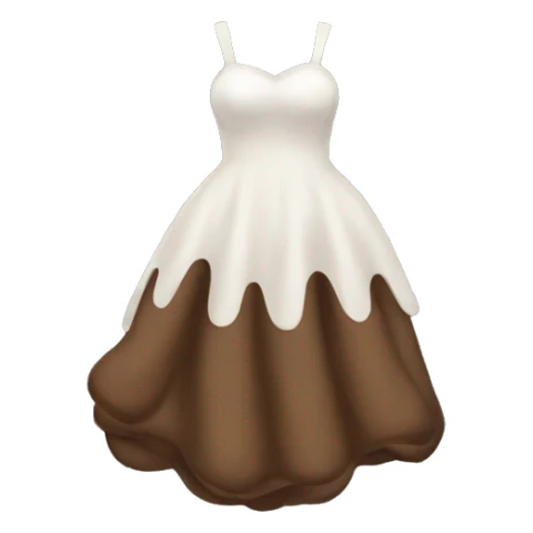 Flying poop emoji with a dress sticker