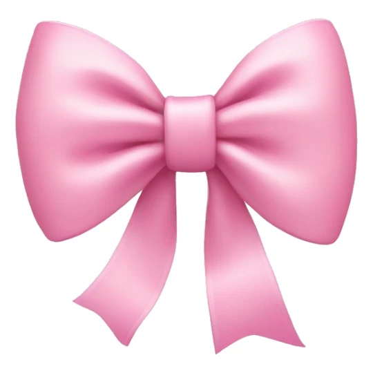 Baby pink bow sticker
