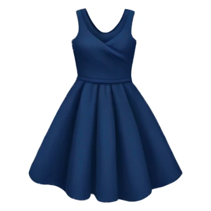 Navy blue dress sticker