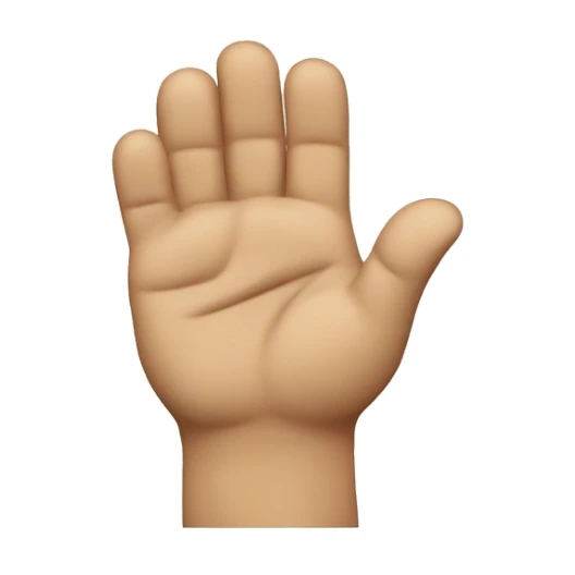 shaking head emoji that shows a hand signaling ‚stop‘ sticker