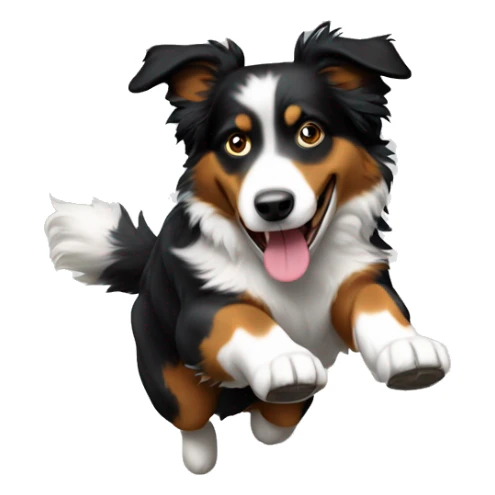 Anvil with australian shepherd jumping over sticker