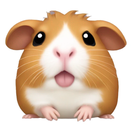 teehee guinea pig with hand over mouth 🤭  sticker