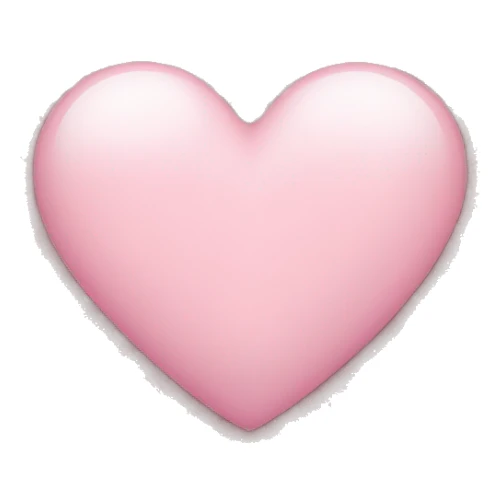Light pink heart sticker
