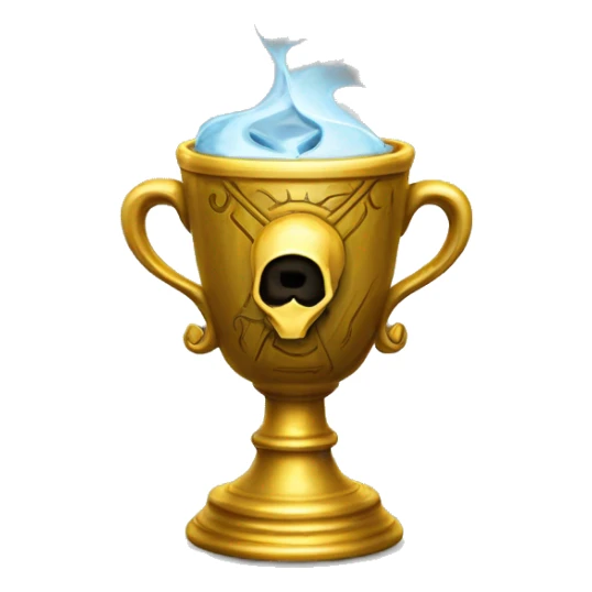 The Hufflepuff Cup is a small, golden cup adorned with intricate designs, serving as one of Voldemort's Horcruxes to safeguard a piece of his soul, ensuring his immortality. sticker